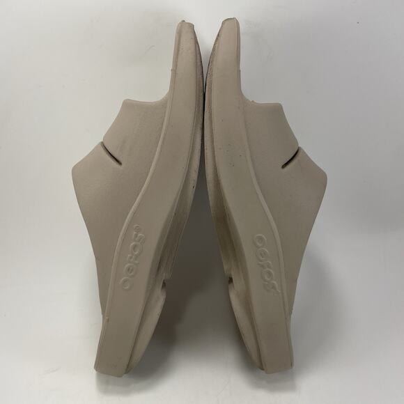 Oofos Ooahh Slide Sandals Womens Size 9 Brown Tan Comfort Recovery Relax Shoes - Picture 6 of 9